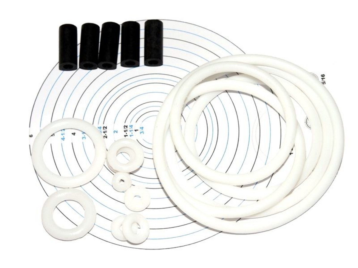 Rubber Set for Beat the Clock, premium white Rubber Set for Beat the Clock, premium white