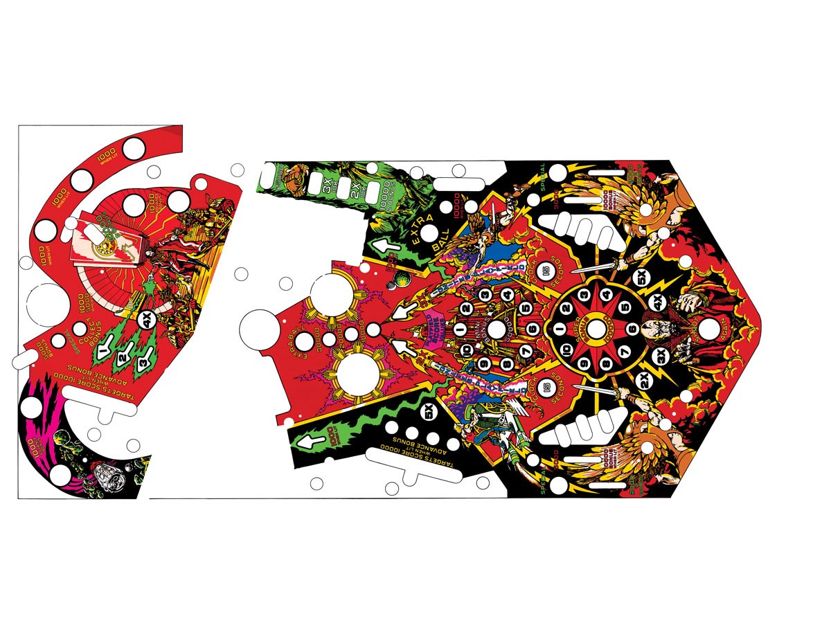 Playfield Overlay for Flash Gordon Playfield Overlay for Flash Gordon