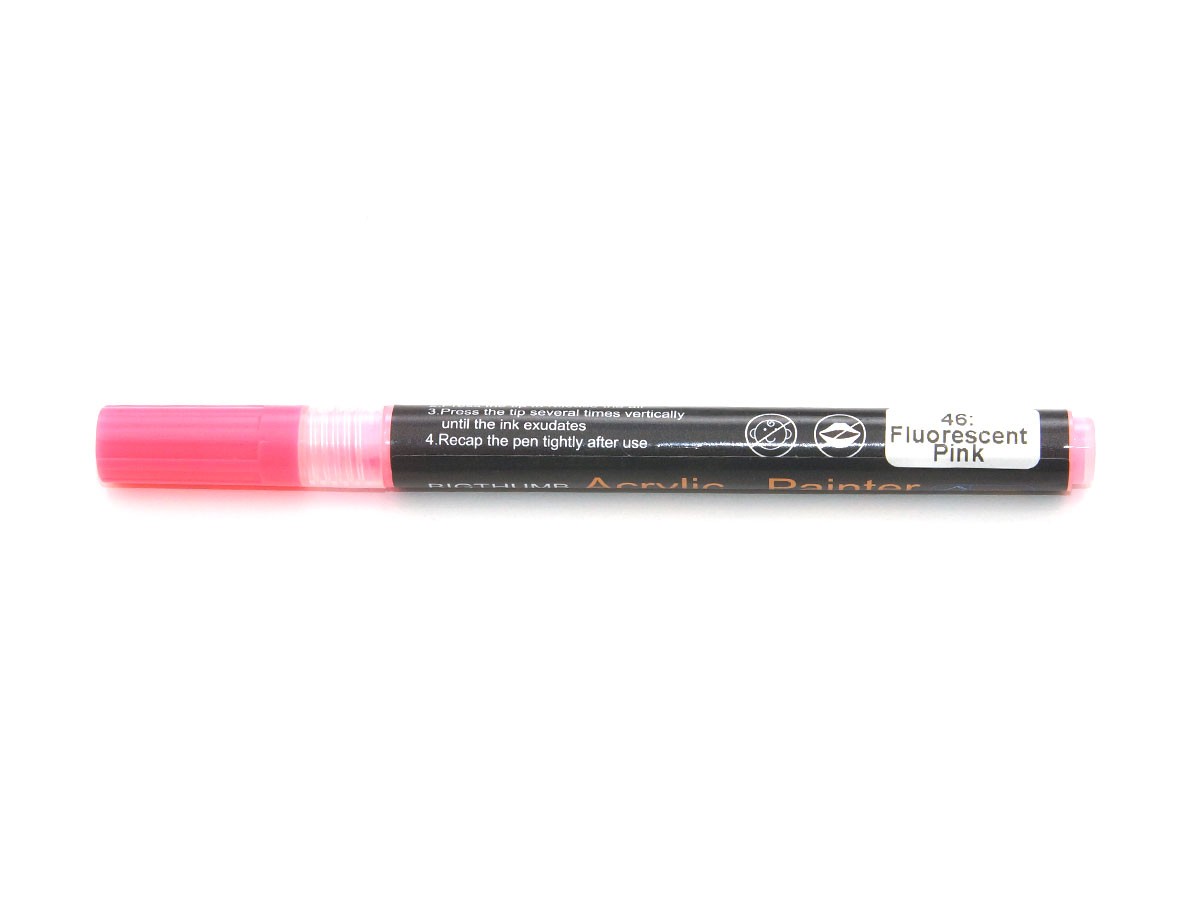 Bigthumb Acrylic Painter fluorescent pink No 46, 1 mm Bigthumb Acrylic Painter fluorescent pink No 46, 1 mm