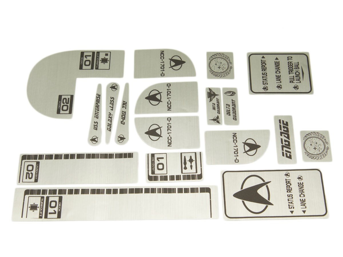 Metal Decal Set for Star Trek: The Next Generation