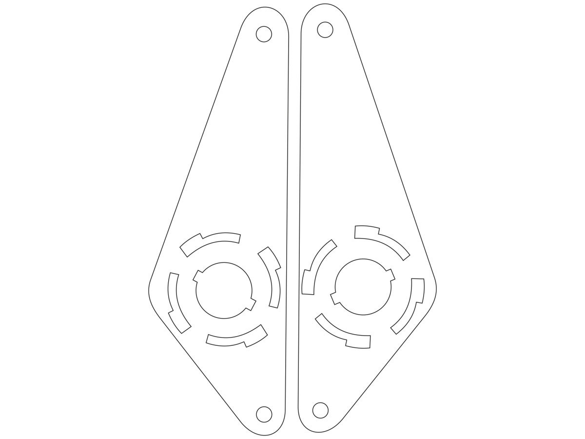 Clear Slingshot Plastics for Terminator 3 Clear Slingshot Plastics for Terminator 3