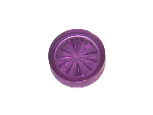 Insert 3/4" round, purple transparent "Starburst"