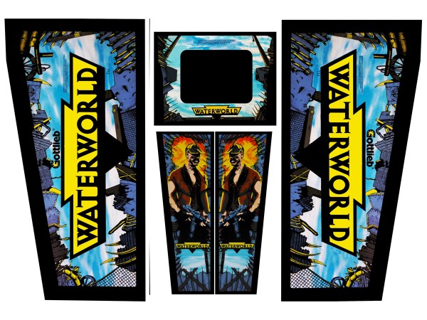 Cabinet Decal Set for Waterworld