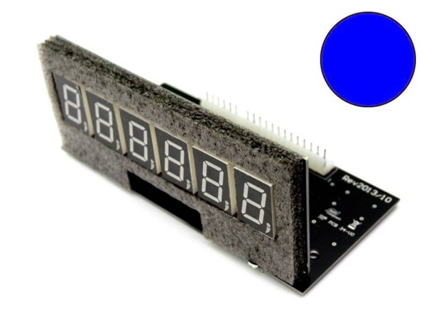 Pinballcenter 6-stelliges Flipper LED Display für Bally / Stern, blau