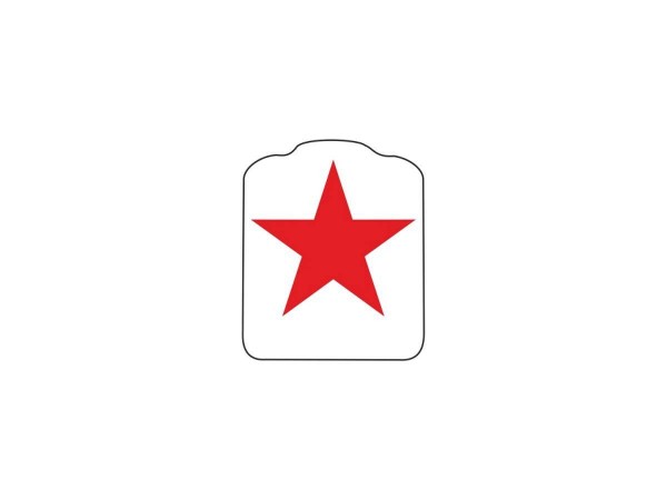 Target Decal "Upright Star Red"