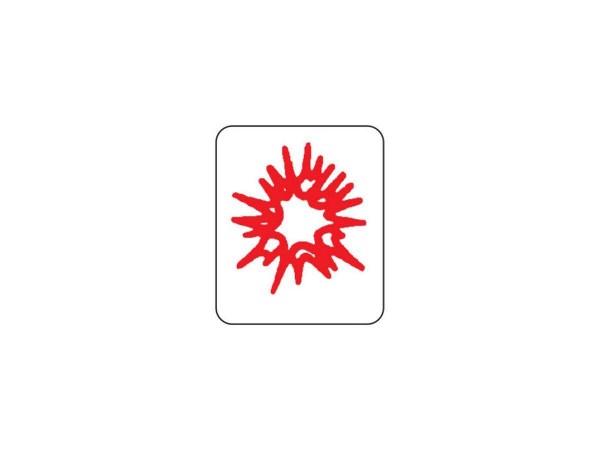 Target Decal "Explosion Red"