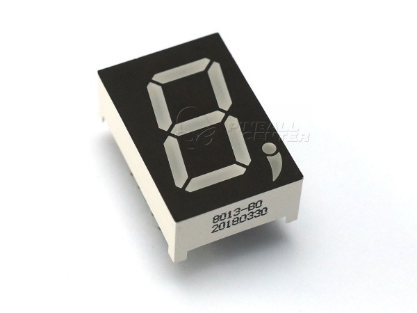 LED 7 Segment Display with Comma, white