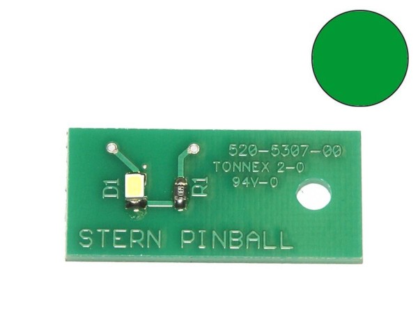 LED Board green, single (Stern 520-5307-00)