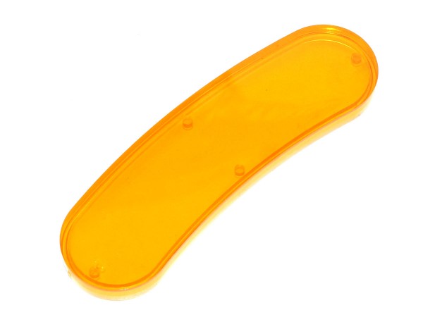 Insert 3 1/2 x 1" hotdog, orange transparent