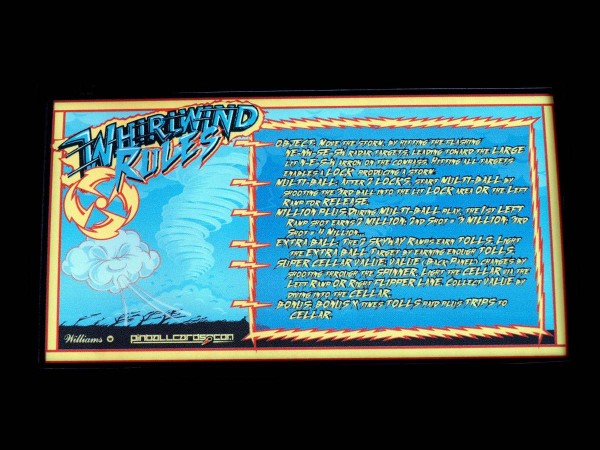 Instruction Card für Whirlwind, transparent