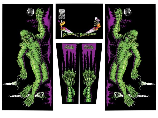 Cabinet Decal Set für Creature from the Black Lagoon