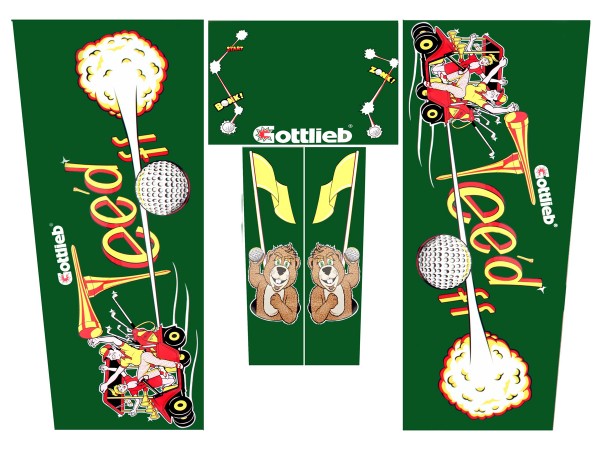 Cabinet Decal Set for Tee'd off