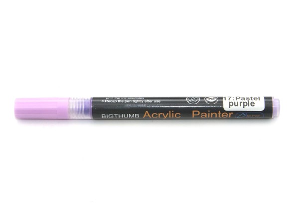 Bigthumb Acrylic Painter pastel purple No 17, 1 mm