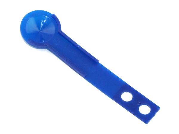 Plastic spoon for bumper contact, blue