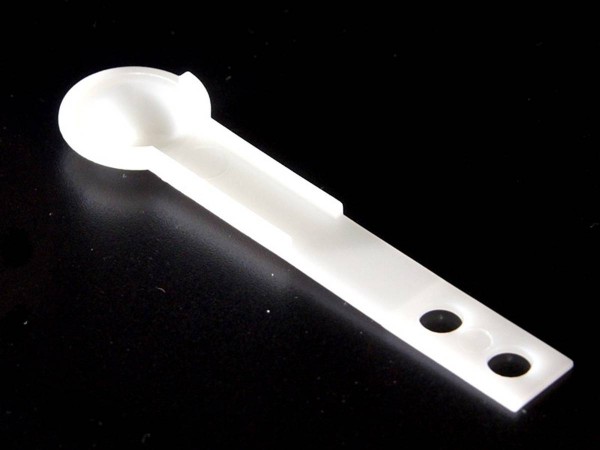 Plastic spoon for bumper contact, white