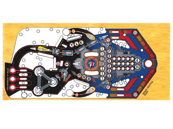 Playfield Overlay for Space Shuttle