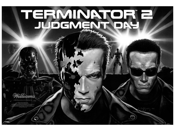 Translite for Terminator 2 "Black Edition"