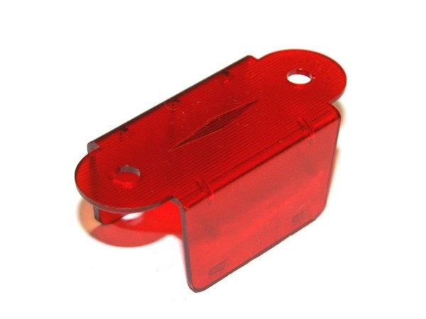 Lane Guide 1-1/2", red transparent double sided (03-7034-9)