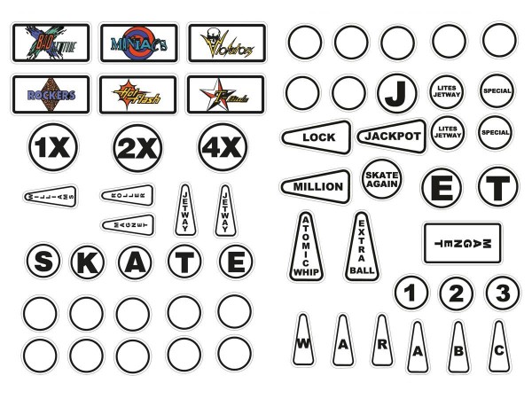 Insert Decal Set for Rollergames