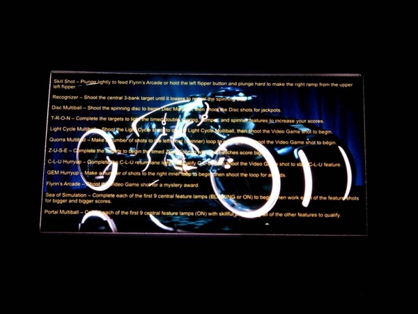 Instruction Card 1 for TRON: Legacy, transparent