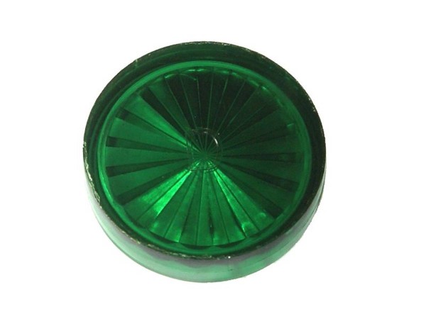 Insert 1" rund, grün transparent "Starburst"