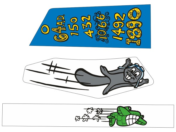 Decal Set for Adventures of Rocky & Bullwinkle