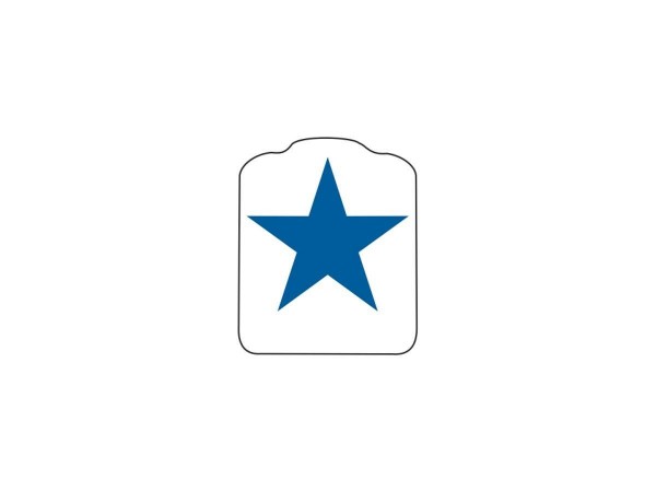 Target Decal "Upright Star Blue"