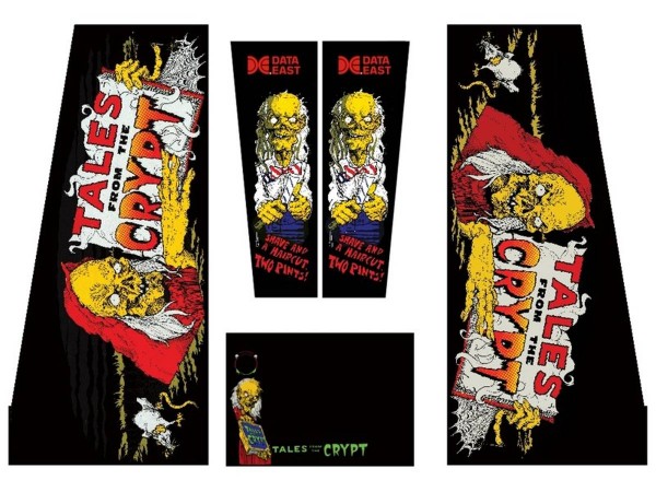 Cabinet Decal Set for Tales from the Crypt, Black Edition