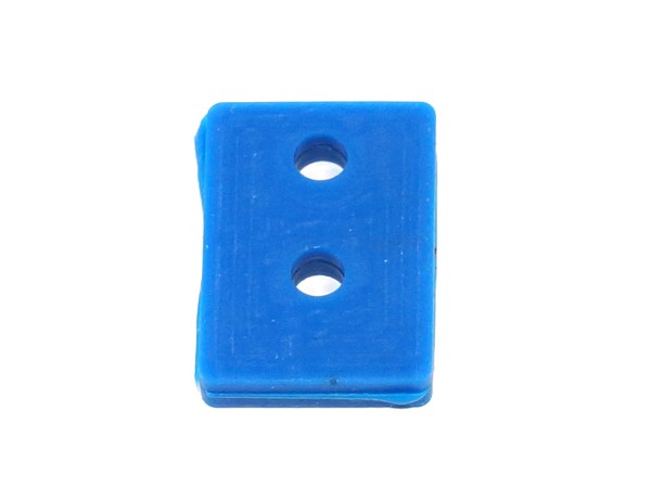 Rubber Bumper Pad 3/4" x 9/16" x 1/8", blau
