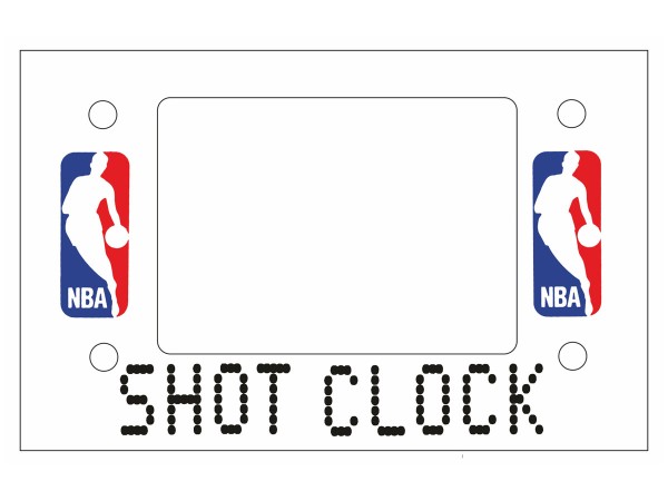 Shot Clock Decal für NBA Fastbreak