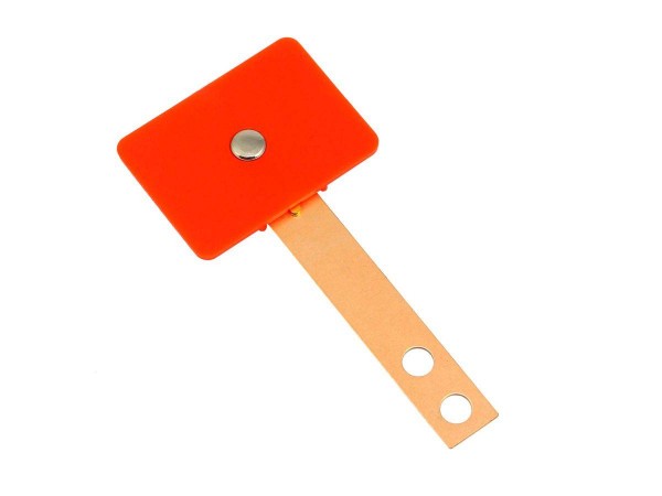 Target orange, rectangular extra wide