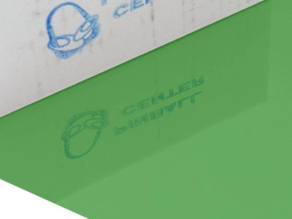 Sideboard Spiegelfolie grün metallic, Stern, 2 Stück