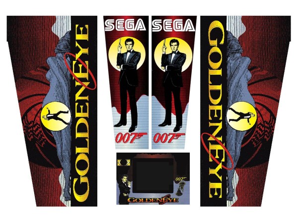 Cabinet Decal Set for Goldeneye