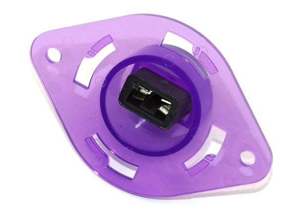 Lamp base Flasher Dome twist, purple transparent