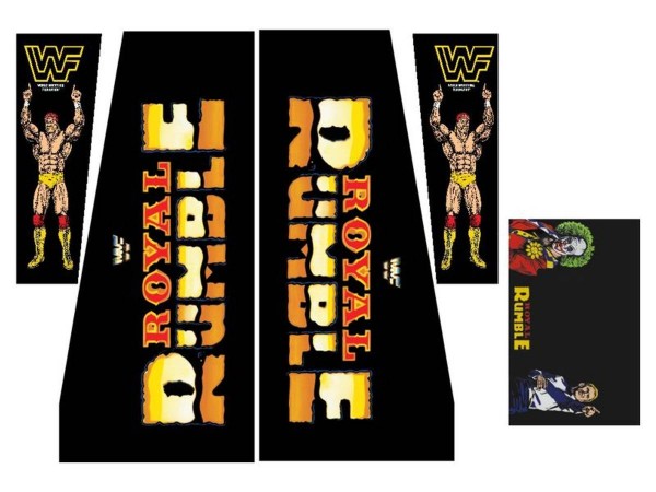 Cabinet Decal Set for WWF Royal Rumble