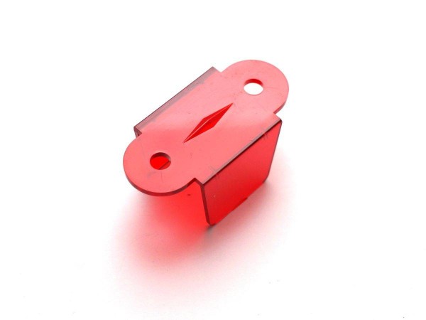Lane Guide 1-3/4", red transparent double sided (03-8204-9)
