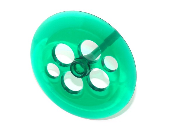 Schlagturmpilz, grün transparent
