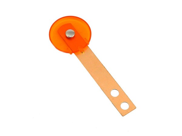 Target orange transparent, round