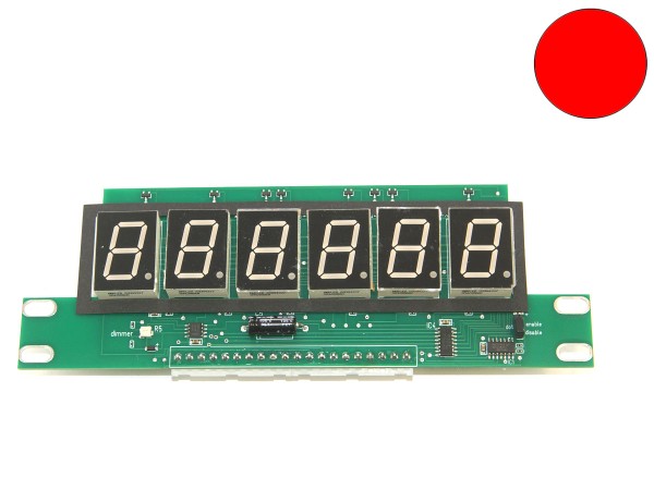6-digit Display for Bally / Stern, red