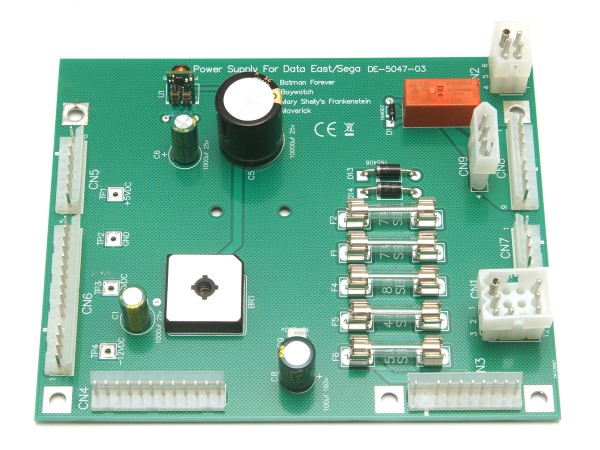 Power Supply Board for Sega/Data East (DE-5047-03)