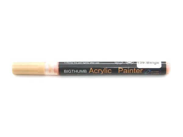 Bigthumb Acrylic Painter beige Nr 139, 1 mm
