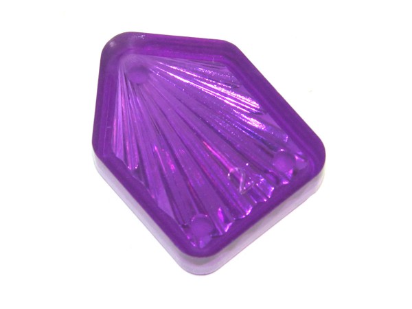 Insert 1" Shield, purple transparent "Starburst"