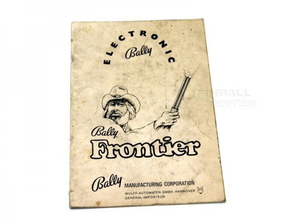Frontier deutsches Handbuch, Bally - original