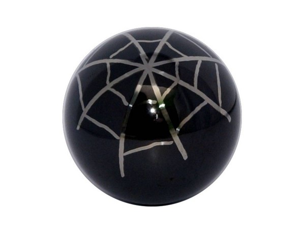 Flipperkugel 27mm "Spiderweb" - hochglanz, low magnetic