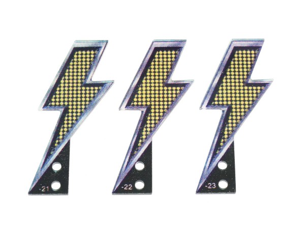 Lightning Bolt Plastic Set für AC/DC