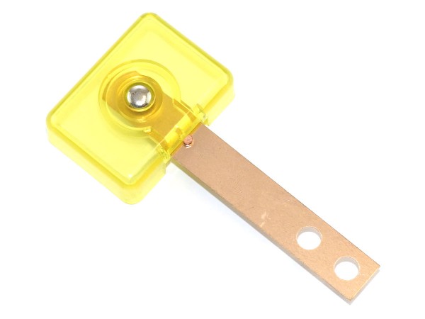 Target yellow transparent, 3D rectangular extra wide