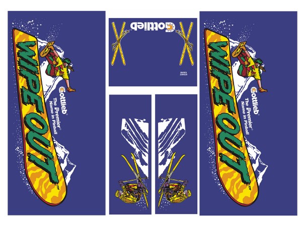Cabinet Decal Set for Wipe Out