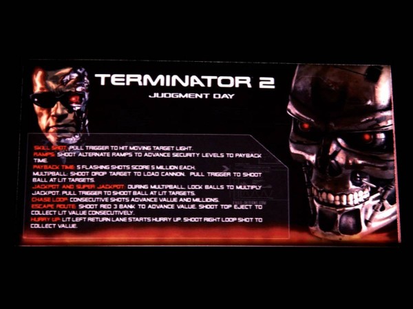Terminator 2 Instruction Card, transparent