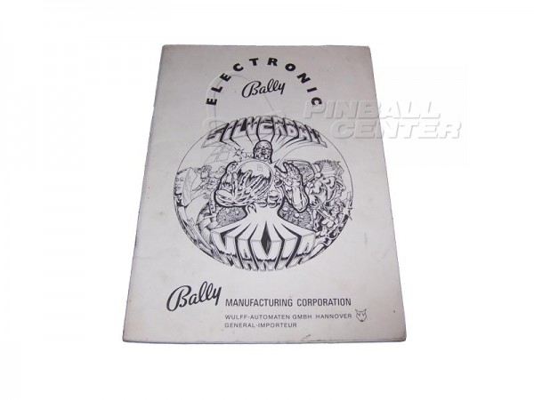 Silverball Mania deutsches Handbuch, Bally - original