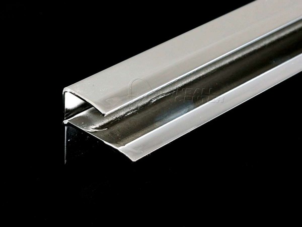 Trim Metall chrom - playfield glass back - standard